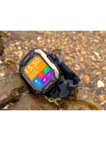 Resim SmartMi Rugged Ultra Dayanıklı Akıllı Saat Tank Siyah 