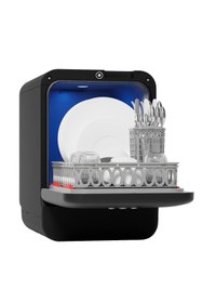 Resim BOB Tezgahüstü Mini Bulaşık Makinesi Siyah 