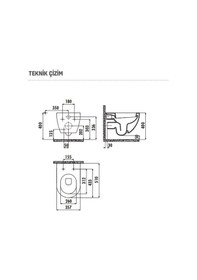 Resim Creavıt Fe320 Free Asma Klozet Antrasıt Mat + Antrasit Yavaş Soft K 