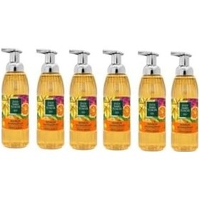 Resim Zeytinyağlı Bodrum Mandalinası Köpük Sabun 500 Ml 6 Lı Paket 