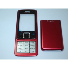 Resim nostaljikcep Nokia 6300 Kapak Ve Tuş Takımı,metal ,kırmızı 