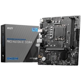 Resim Msı Pro H610me Ddr4 3200mhz 1xvga 1xhdmı 1xm.2 Usb 3.2 Matx 1700p 12. / 13. Ve 14. Nesi L İşlemci Uyumlu 