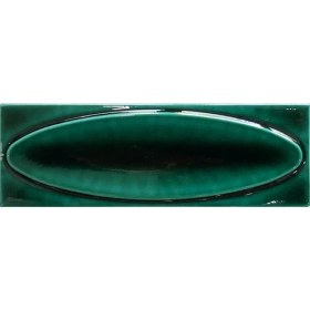 Resim Can Seramik - 7*21 Cm. Zümrüt Kabartmalı Elips Seramik Karo (5 Li 1 Paket) 
