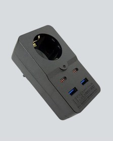 Resim Gld-spt- Akıllı Akım Dengelemeli Priz 2500w 4 Usb Type C Çıkışlı 