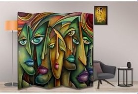 Resim Soyut Temalı Özel Tasarım Paravan Room Divider PRV1064, 180 x 180 