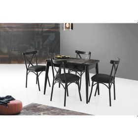 Resim Damla Bahar Mdf Mutfak Masa Sandalye Takımı 60x100cm 