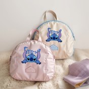 Resim 1 adet Disney Stitch Temalı Çift Katmanlı İç Çamaşırı Düzenleyici Çanta - Dayanıklı Naylon Seyahat Depolama Torbası, Çeşitli Bölümlerle, Sütyenler, Külotlar ve Çoraplar İçin - Taşınabilir ve Elde Yıkanabilir, Minimalist Tasarım, Giysi Depolama, İç Çamaşırı Depolama, Eğlenceli Karakter Tasarımı, Sağlam Fermuar Kapatma, Kompakt Tasarım, Hafif Malzeme, Sıkı Seyahatçiler, Bagaj Düzenleyici, Yerden Tasarruf Sağlayan Çözüm, Sağlam Yapı, Meşgul Profesyoneller, Ayakkabı Düzenleyicileri, Depolama Çanta 