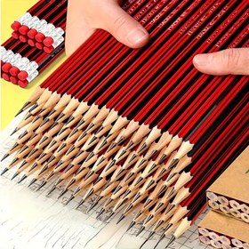 Resim 30 adet/10 adet 2B Ahşap Kalem Okul Öğrencileri için, HB Altıgen Yeşil Çubuk Kalemler Çizim ve Yazma için, Eskiz Kalemleri 