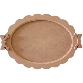Resim Mdf 3'lü Fiyonklu Oval Tepsi Takımı 