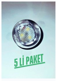 Resim 5li Paket Mini Led Spot 24v 6500k Beyaz Işık 