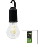 Resim USB Şarjlı Seyyar Ampul=rustik Kamp Lambası Mandallı Kanca Askı - 3 Kademe Işık (5067) 