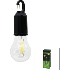 Resim USB Şarjlı Seyyar Ampul=rustik Kamp Lambası Mandallı Kanca Askı - 3 Kademe Işık (5067) 