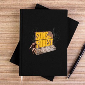 Resim Sons Of The Forest Tree Siyah Çizgisiz Kanvas Defter - Siyah 