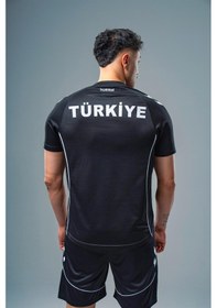 Resim Hummel Target Milli Takım Antrenman Tişört Siyah 