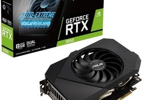 Resim Asus Ph-Rtx3050-8G Geforce Rtx 3050 Phoenix 8Gb Gddr6 128 Bit Ekran Kartı 