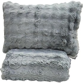 Resim Comfort Yorgan Seti Çift Kişilik Puff Loria Gri 