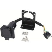 Resim Hightower 1 Set Amerikan Römork Konnektör Seti Tm8035b Pvc 4 Port Bağlantı Braketli 