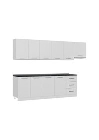 Resim Minar 300 Cm Mutfak Dolabı Beyaz 300-B5 Beyaz 