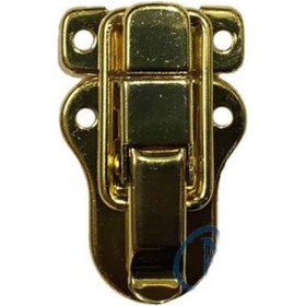 Resim Sandık, Kutu Klipsi, Ön Kilidi - 48x30mm, Altın, 100 Adet Çok Renkli 