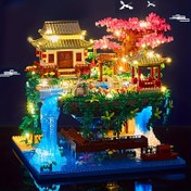 Resim Peach Blossom River - Peach Blossom Pool'da Klasik Bir Tarzda Yapı, Tarihsel Retro Mimari Toplama Blok Modelleri İçin İlham Alınmıştır - 2250 adet 