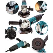 Resim Dragro DRG-tşlm58 Teknoloji Mavi Devir Ayarlı 3000 W Professional Çift Metal Şanzıman Avuç Içi Taşlama 125 MM 