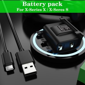 Resim PowerA Xbox Series X|S Kablosuz Kumanda için Şarj ve Oyun Seti, Resmi Lisanslı Şarj Edilebilir Pil Paketi 