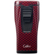 Resim Colibri Monaco 3 Jet Alev Karbon Puro Çakmak Kırmızı Lı880t12 