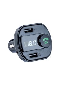 Resim Araç Bluetooth Kit Fm Transmitter Cihazı Araba Çakmaklık Şarj 