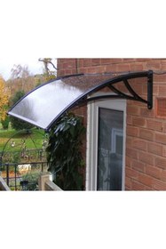 Resim SUNDURMAGROSS Kapı Pencere Üstü Pratik Sundurma 120 X 100 cm Siyah 