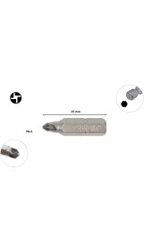 Resim Ceta Form Torq-Set Uçlu No 2 x 25 mm Bits CB/862 (1 Adet ) 