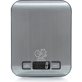 Resim Bluefox Dijital Mutfak Terazisi - Paslanmaz Çelik Yüzeyli Hassas Mutfak Tartısı - Dara Işlevi, Led Ekran, 5 Birim Dönüştürme Ve Otomatik Kapanma Özellikli - 5 Kg Tartı Kapasitesi 