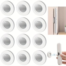 Resim 12 adet Manyetik Uzaktan Kumanda Tutucu - Delme Gerektirmeyen Duvar Montajı, TV ve Araç Uzaktan Kumandaları için Silikon Yapıştırıcı Montaj, Güçlü Manyetikler ile Alan Tasarrufu Sağlayan Düzenleyici, Beyaz Uzaktan Kumanda Depolama için Ev ve Ofis, TV için Uzaktan Kumanda Tutucu, Uzaktan Kumanda Düzenleyici, Minimalist Tasarım, Delme Gerektirmeyen Kurulum, Masa ve Çekmece Düzenleyici için Ev Depolama 