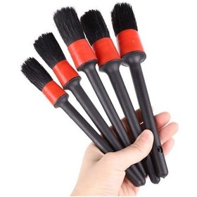 Resim İsgstore Oto Araç Detaylı Temizlik Fırça Seti 5'li Oto Araba Yıkama Klima Temizleme Fırça Takımı 