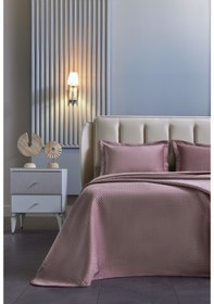 Resim Napoli Yatak Örtüsü Çift Kişilik - Pudra 