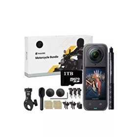 Resim Insta360 X5 Aksiyon Kamera Motosiklet Kit - 1 TB 