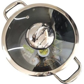 Resim Leggno Master Serisi Titanium Çelik Kulplu Derin Tencere Siyah 