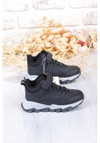 Resim Fort Cool Doruk Siyah Rahat Kaymaz Taban Erkek Çocuk Bot Siyah 