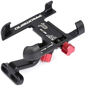 Resim Youmex Alüminyum Bisiklet Telefon Tutucu, 360 Döner, 55-95mm Genişlik Ayarı, Direk Montajlı, Siyah Sjj-299b Siyah 