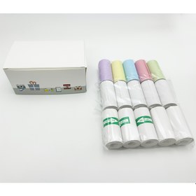Resim 15 Rulo Mini Termal Kağıt, 5 Rulo Beyaz Termal Kağıt ve 5 Rulo Kendinden Yapışkanlı Sürekli Etiketler, 5 Rulo Renkli Termal Kağıt, 57 X 25mm Çoğu Mini Anında Yazıcıya Uygun, Ofis, Ev Kullanımı, Çalışma, Fotoğraflar, Notlar, Günlükler, DIY İçin Uygun 