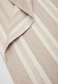 Resim Krem Renkli Çizgili Runner - 280 x 50 cm 