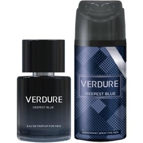 Resim VERDURE Deepest Blue Erkek Parfüm 100 ml + Deodorant 150 ml 2'li Set 