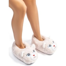 Resim Twigy Kontes Kadın Hayvanlı Panduf Bej 36/41 