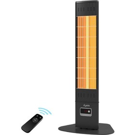 Resim Dysis Single X Karbon Serisi IP65 Suya-Toza Dayanıklı 2300 W Siyah Uzaktan Kumandalı İç/Dış Mekan Isıtıcı 