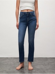 Resim Ltb Ronna X Dar Paça Yüksek Bel Jean Pantolon 010095164016012 55728 Orta Mavi 