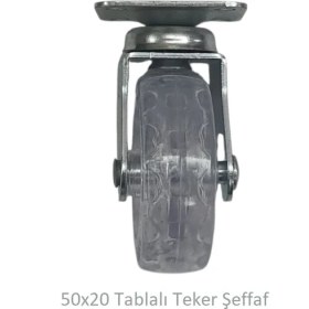 Resim Ofis Koltuk Dolap Etejer 360 Derece Döner Şeffafı, Mobilya Tekerleği 50 mm 