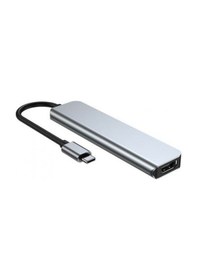 Resim 6 In 1 Type C To Hdmı / 2 USB 3.0- USB-C Pd- Sd Tf Çevirici Kablo 