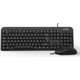Resim Inca IMK-375T Wired Multimedia Q Klavye&amp;mouse Set 1000DPI (Kablo Uzunluğu 1,45MT) 