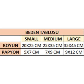 Resim AYARLANABİLİR KURDELE MODEL KEDİ KÖPEK PAPYONU - L / KUKPA0040 