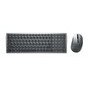 Resim Dell KM7120W Multi Device Türkçe Kablosuz Siyah Klavye Mouse Set 