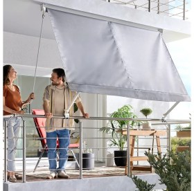 Resim Evinizin Atölyesi Balkon Tentesi Açık Gri 245X245 cm 